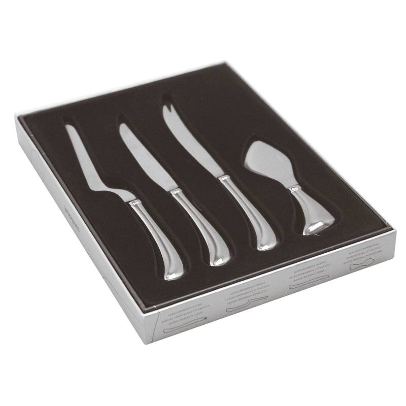 Sambonet Set di 4 Coltelli da Formaggio in Acciaio Inossidabile 18/10 - Design Living