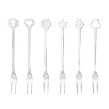 Sambonet Forchettine Party Portafortuna in Acciaio Inossidabile 18/10 - Set da 6 Pezzi con Design Decorativo