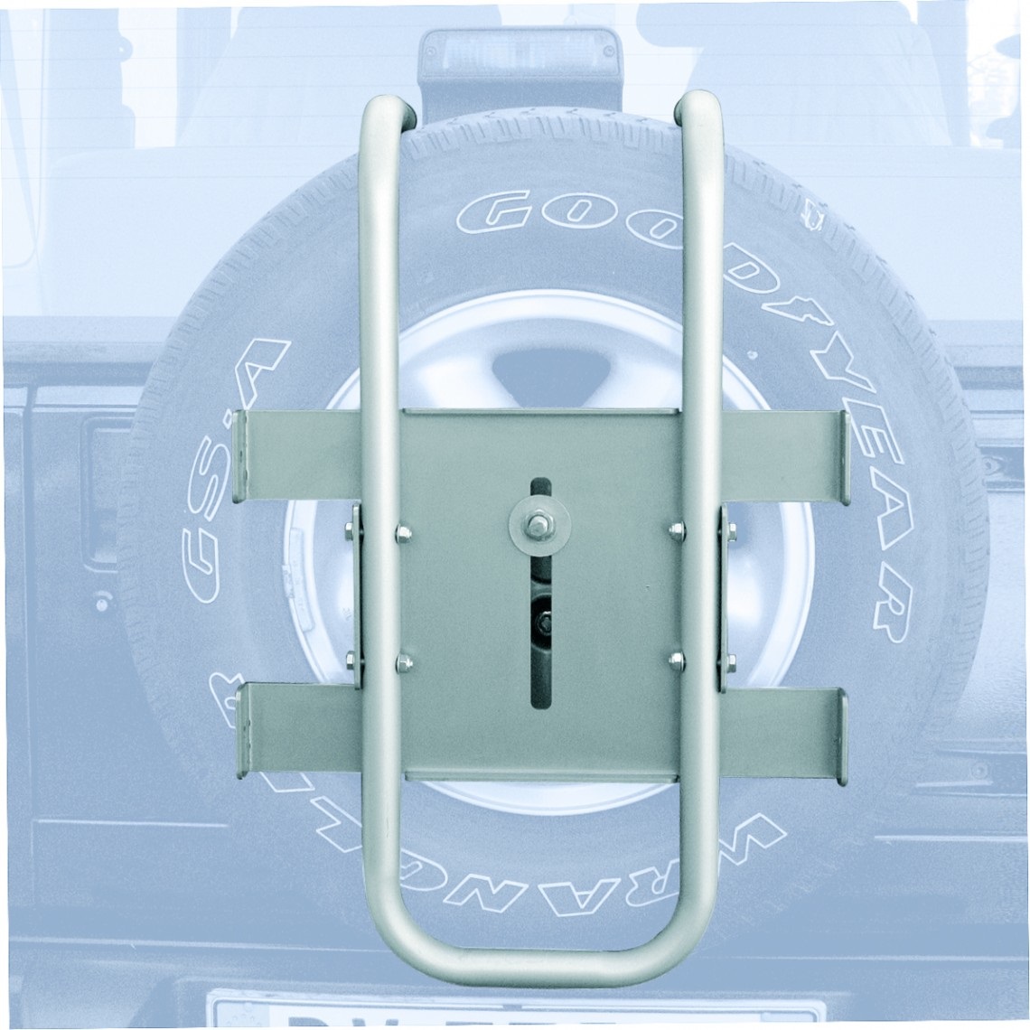 PERUZZO PE 373/A Attacco per Ruota Posteriore in Alluminio per Portabici 4X4 Stelvio - Porta 2 Biciclette fino a 30 kg, Compatibile con ruote da 12 a 28 Pollici