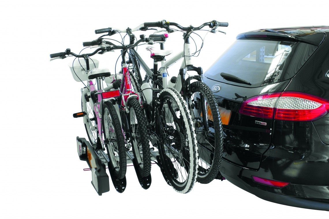 Peruzzo Portabici Siena 668/4 per 4 Biciclette da Gancio Traino - Inclinabile e Facile da Montare