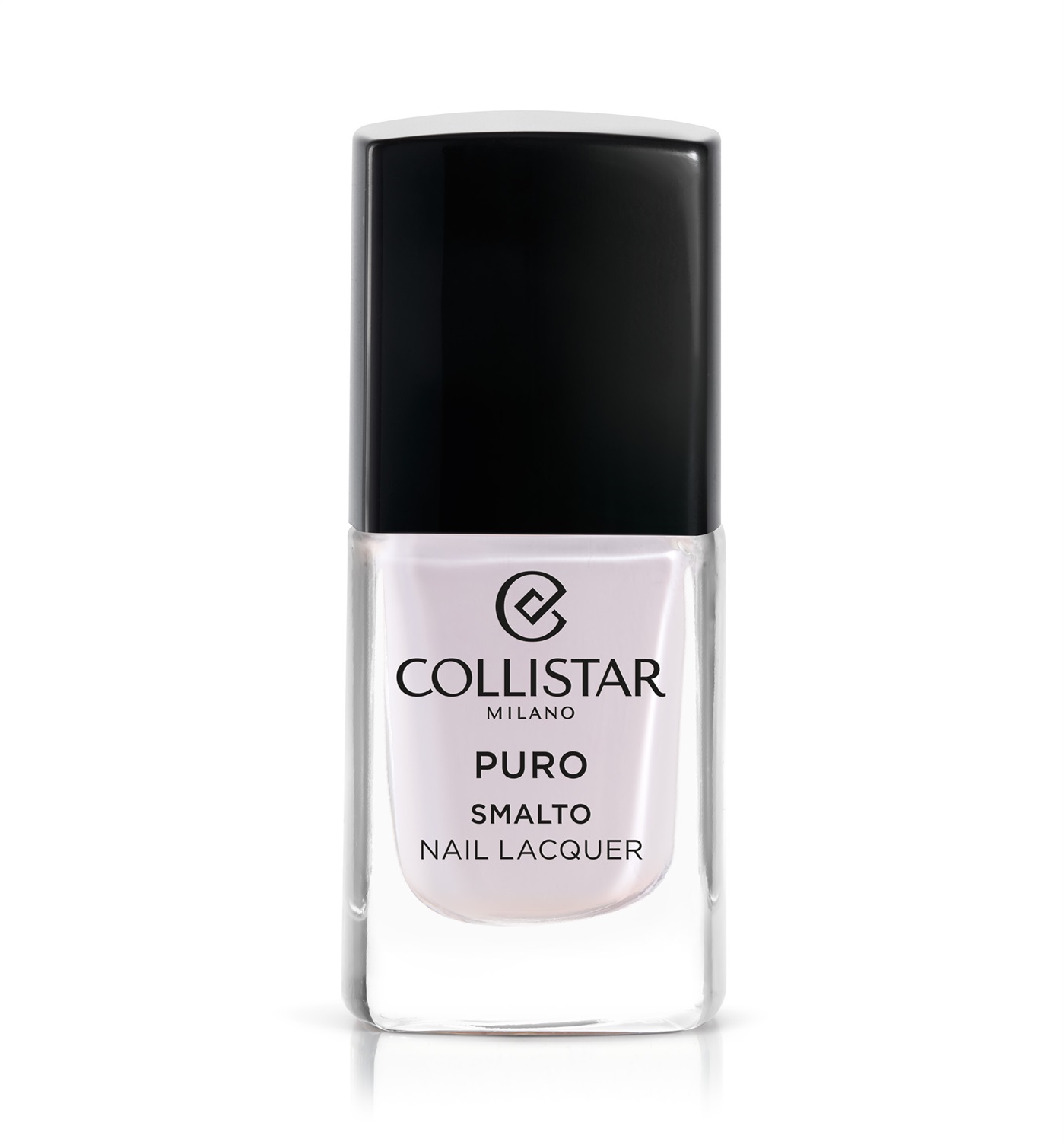 Collistar Puro Smalto Lunga Durata 701 Quarzo Rosa - Smalto Professionale 10 ml con Effetto Gel e Finish Brillante