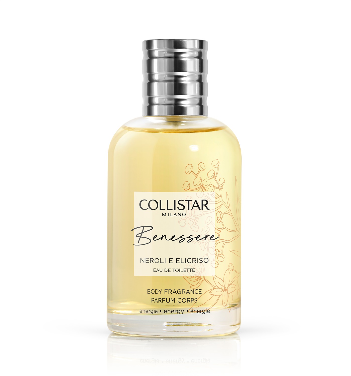 Collistar Benessere Neroli e Elicriso Eau de Toilette Unisex 100 ml - Fragranza Agrumata e Aromatica con Fiori d'Arancio e Elicriso
