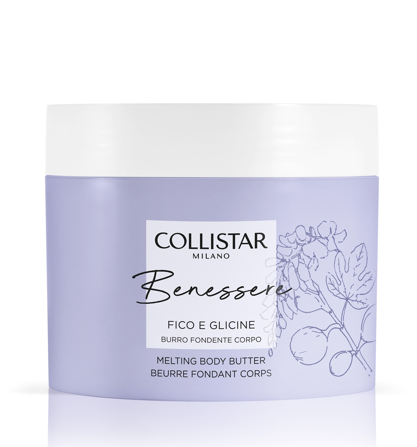 Collistar Benessere Fico e Glicine Burro Fondente Corpo 200 ml - Burro corpo ultra ricco e nutriente con Fico Bianco, Pepe Rosa e Burro di Karitè