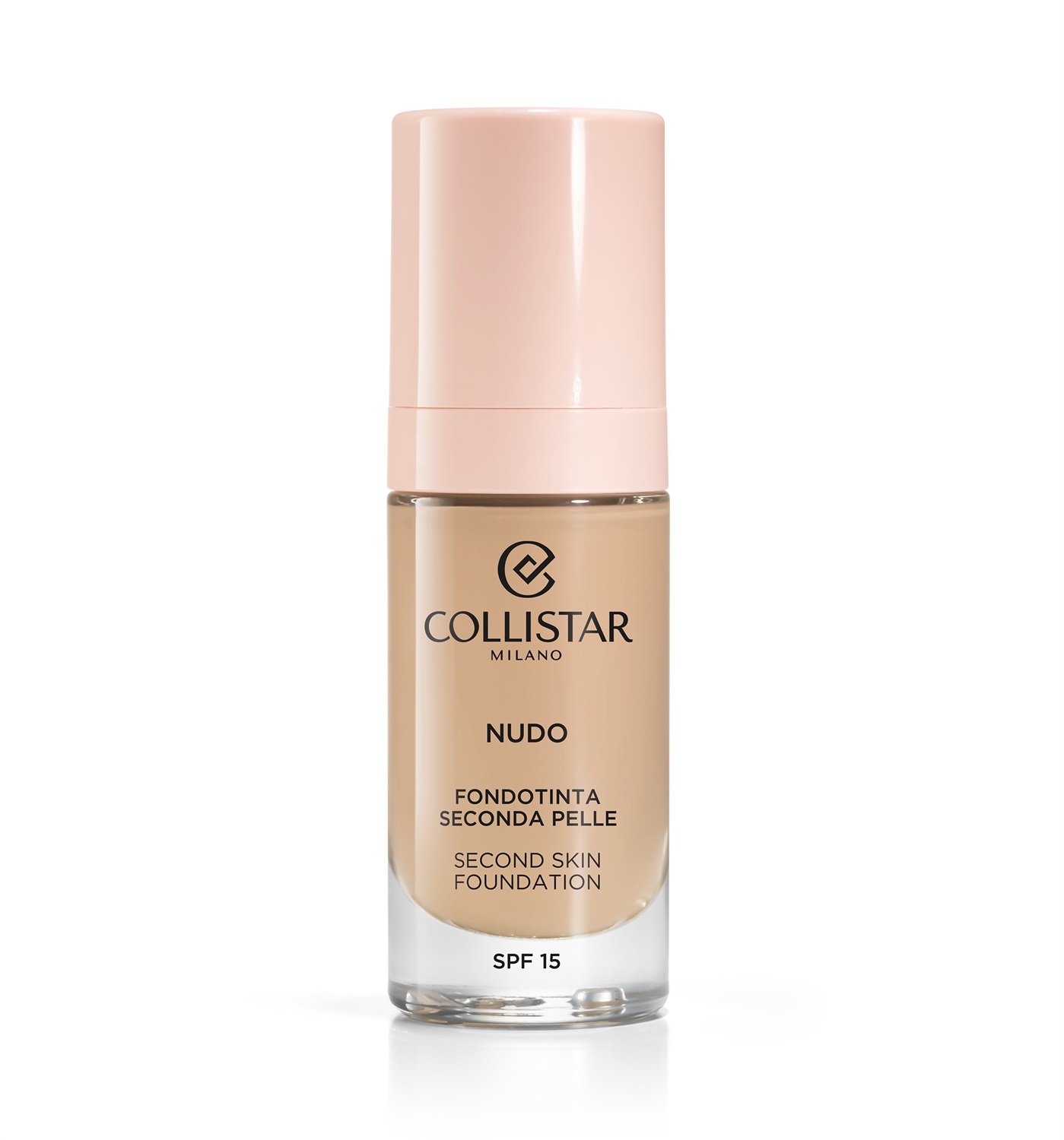 Collistar Nudo Fondotinta Seconda Pelle SPF 15 2N Beige 30ml - Idratante, Illuminante, Levigante, Water Resistant