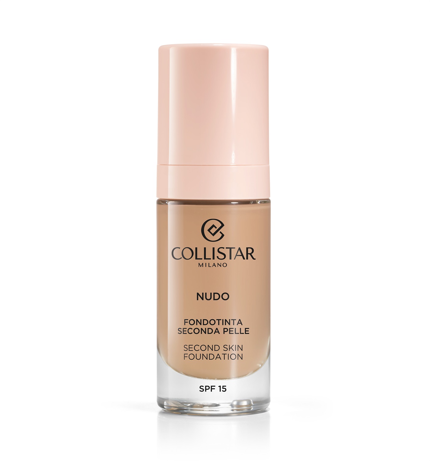 Collistar Nudo Fondotinta Seconda Pelle SPF 15 3R - Naturale Rosato 30ml - Idratante, Illuminante, Levigante, Water Resistant