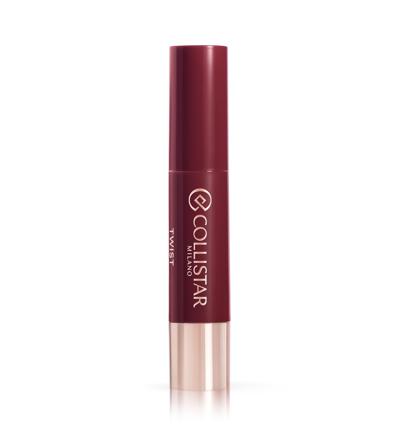 Collistar Twist Balmy Gloss 214 Burgundy - Balsamo Labbra Idratante, Lucido e Rimpolpante con Acido Ialuronico, 2,8g