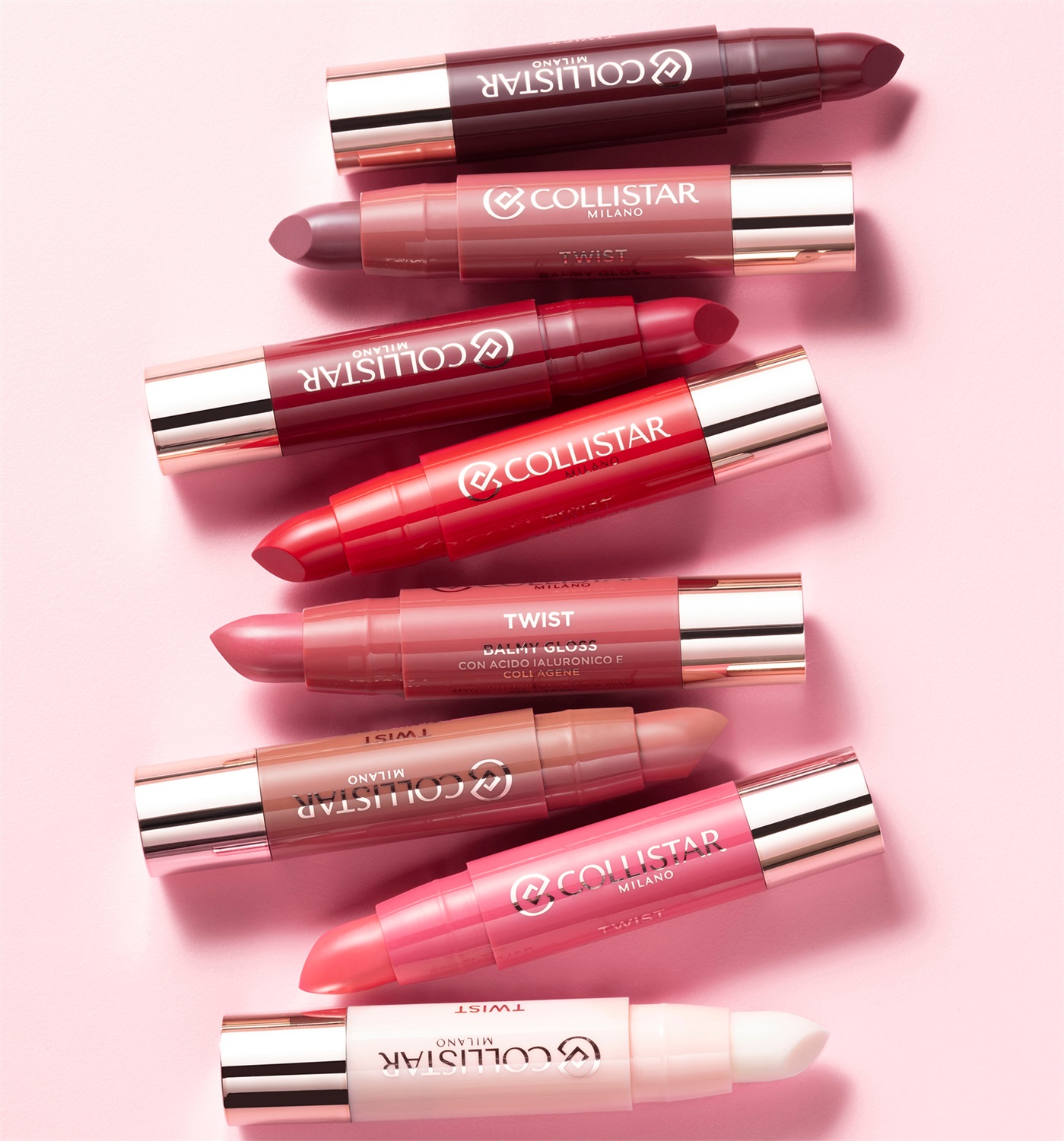 Collistar Twist Balmy Gloss 215 Berry Kiss - Gloss Idratante e Rimpolpante, 2,8 g