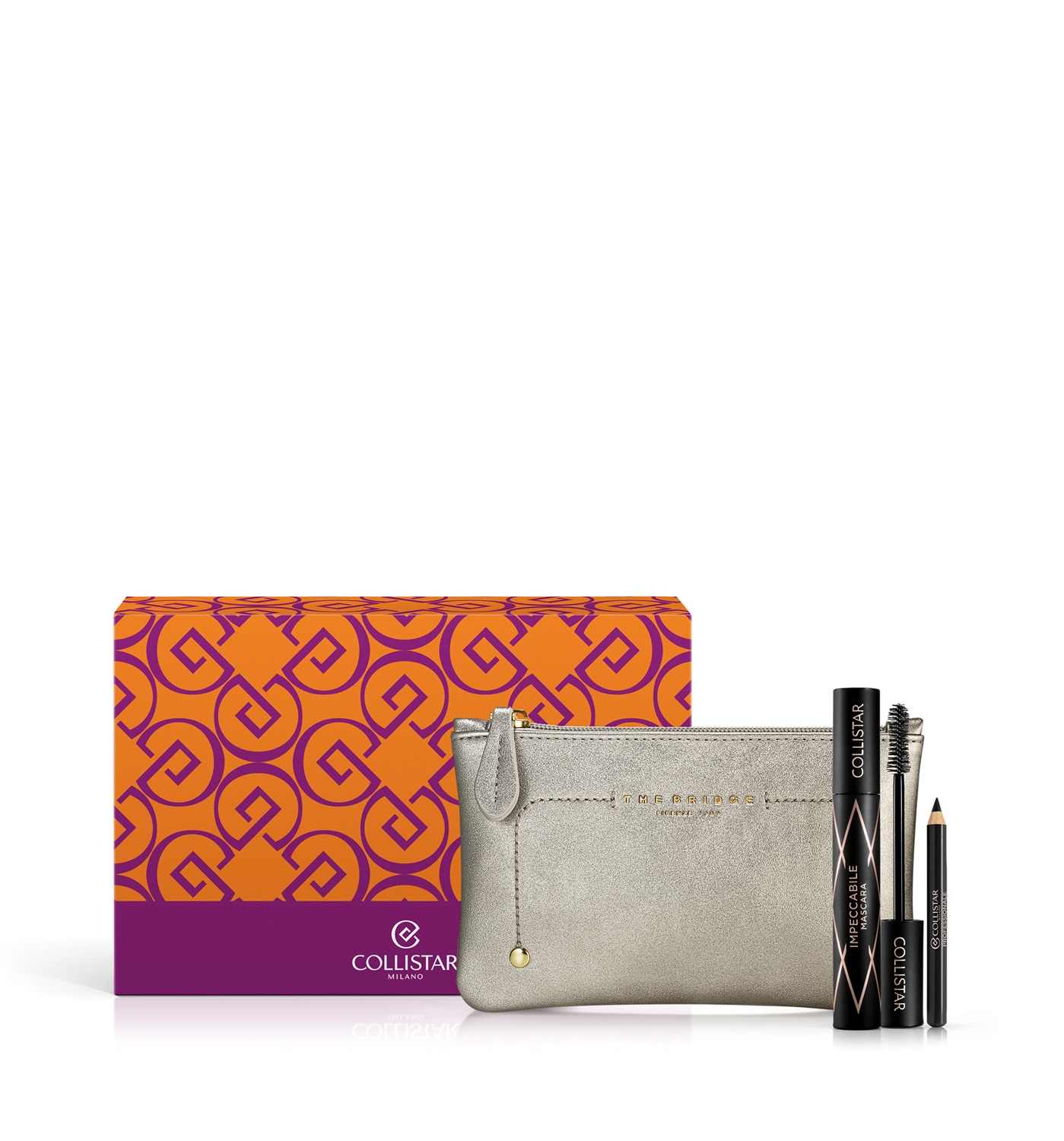 Collistar Cofanetto Impeccabile Mascara Ultra Nero 14 ml Matita Occhi Professionale Nera 0.8 g Beauty-Bag The Bridge
