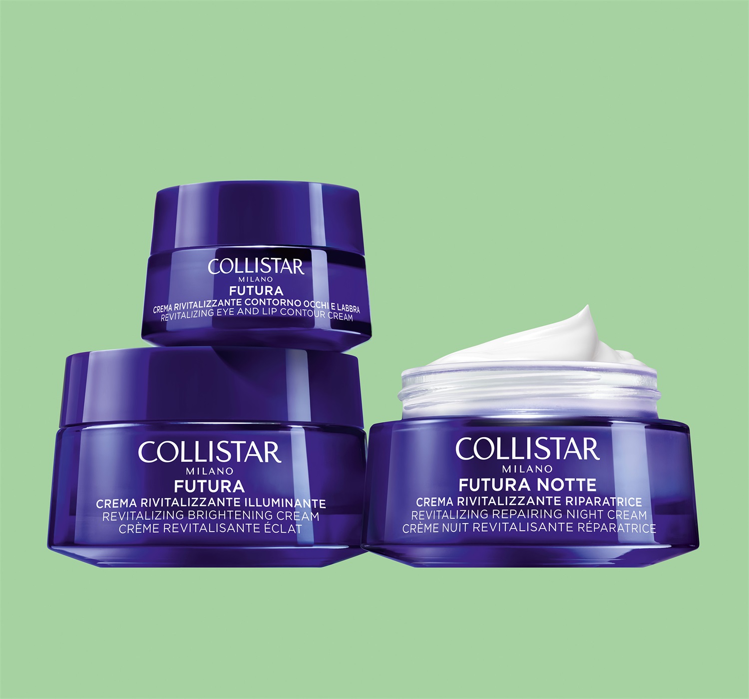 Collistar Futura Crema Rivitalizzante Illuminante 50 ml - Crema Giorno Nutriente, Anti-Età, Texture Cremosa e Nutriente, Senza Siliconi