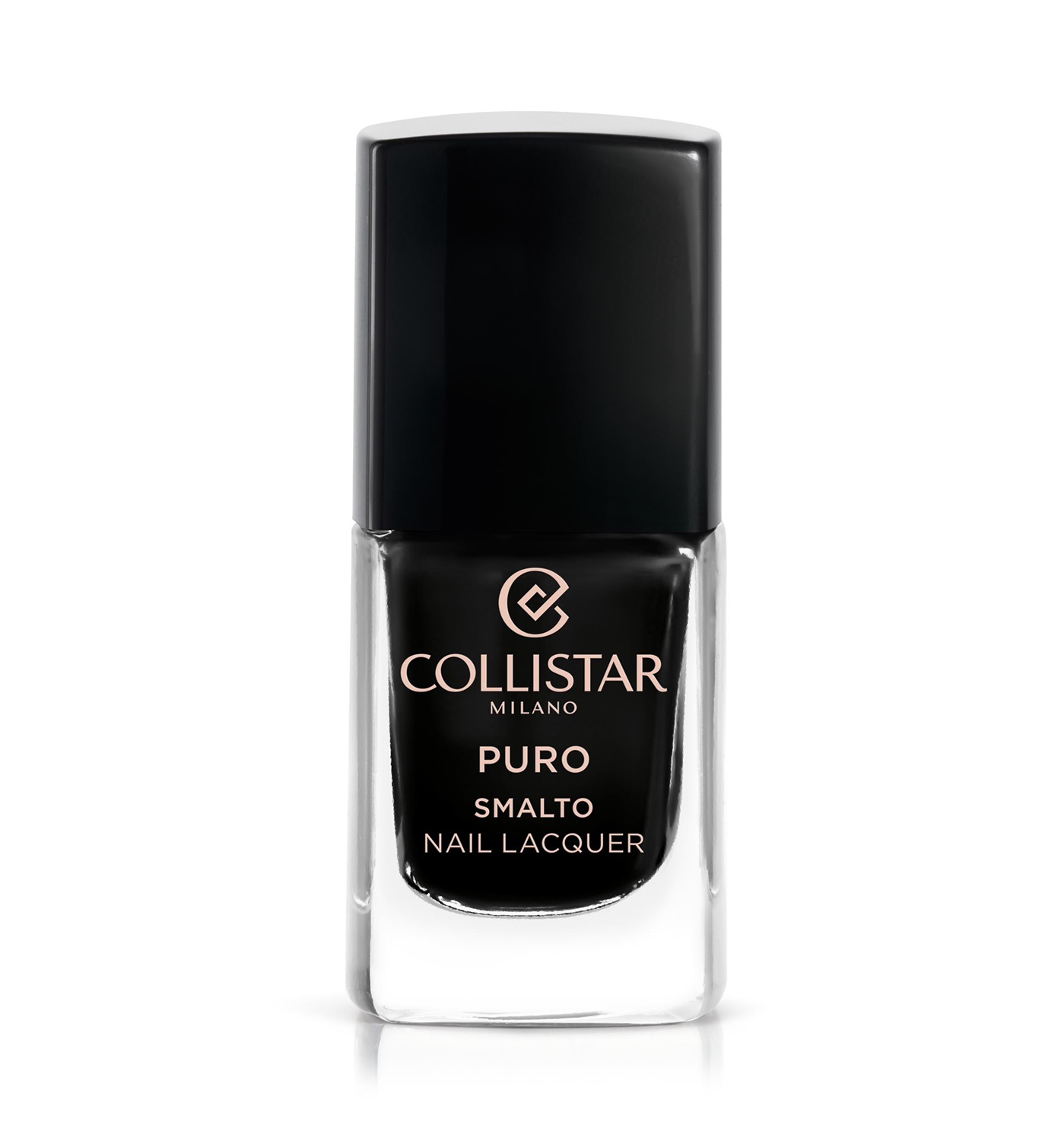 Collistar Puro Smalto Lunga Durata 313 Nero Intenso 10 ml - Effetto Gel, Finish Brillante, Facile Applicazione