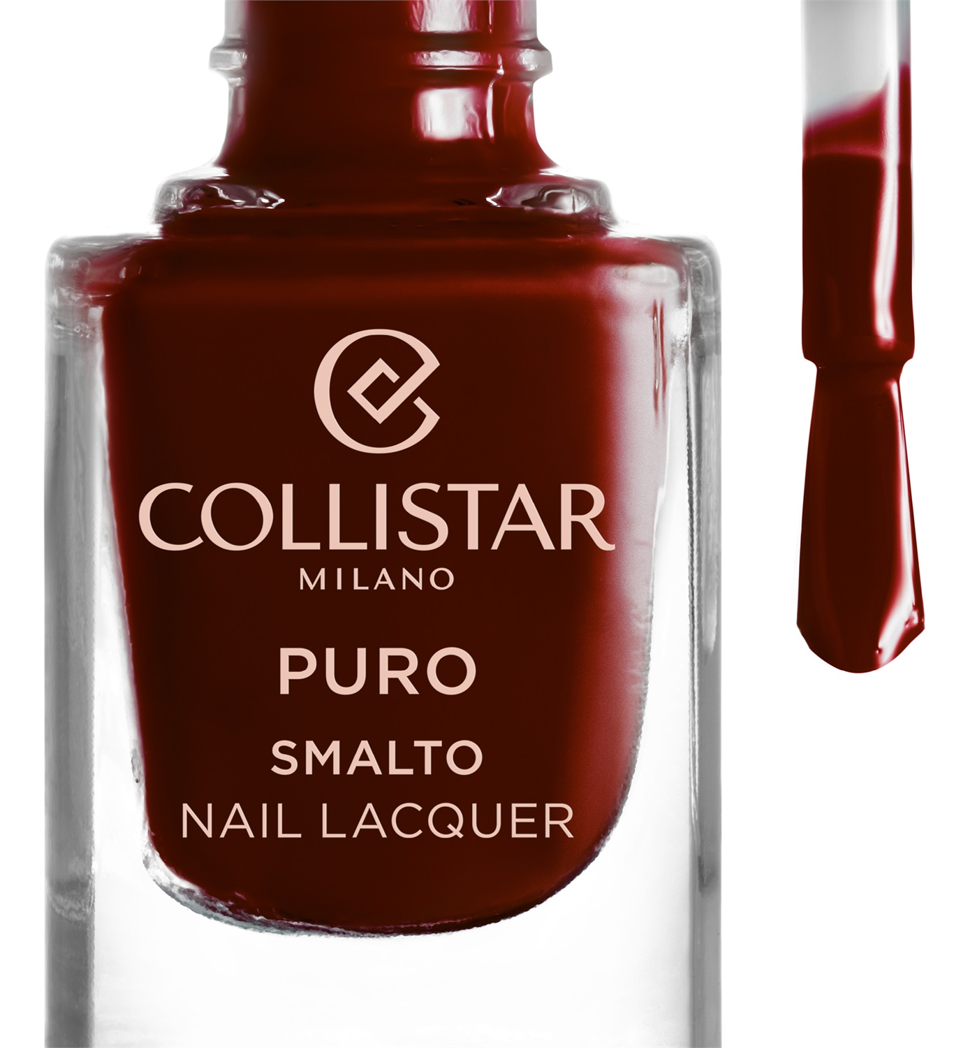 Collistar Puro Smalto Lunga Durata 581 Rossonero 10 ml - Smalto Professionale Brillante e Lungo Durata con Effetto Gel