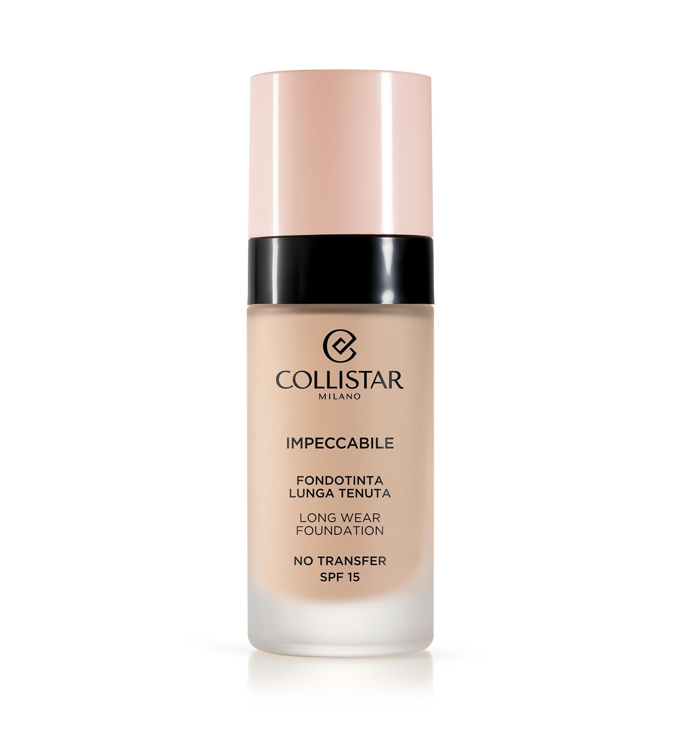 Collistar Impeccabile Fondotinta Lunga Tenuta 2N Beige - 30 ml, No Transfer, SPF 15, Effetto Seconda Pelle