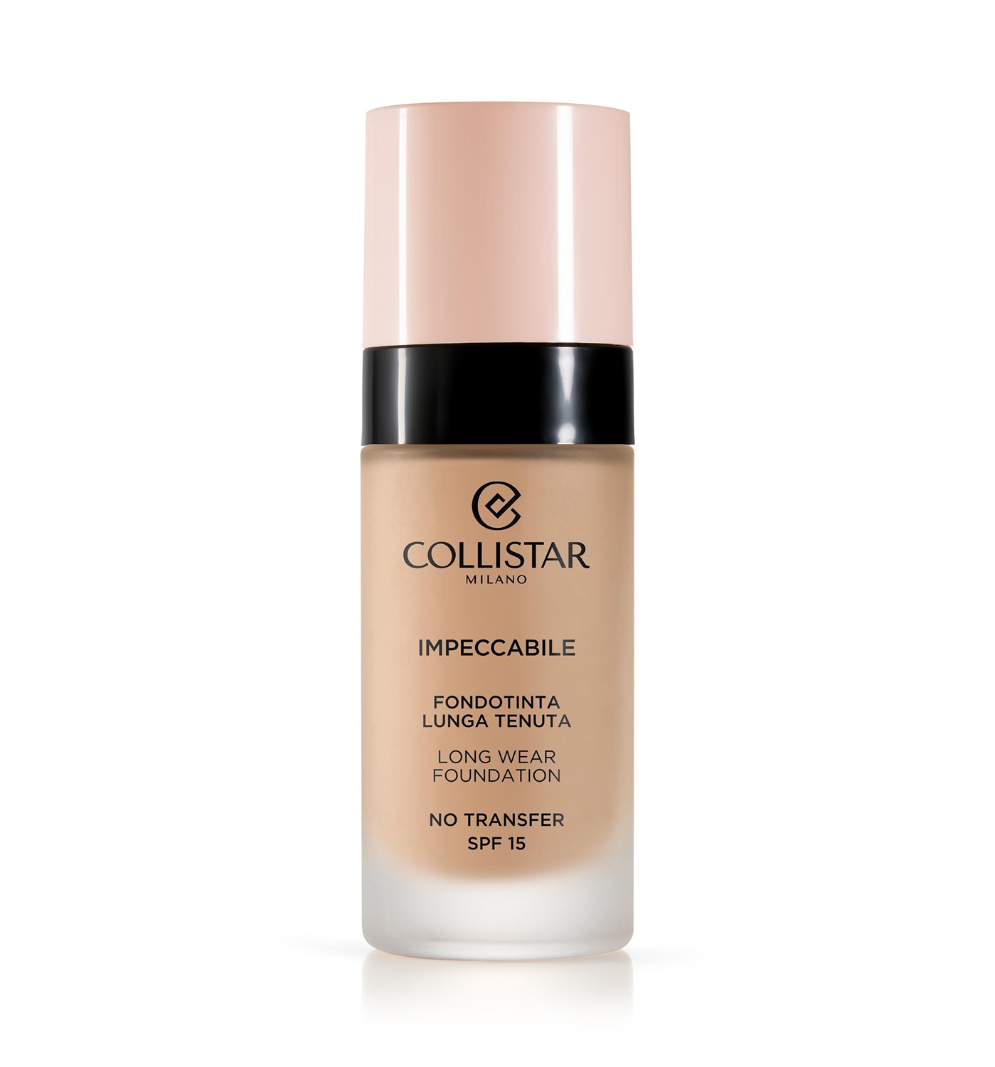 Collistar Impeccabile Fondotinta Lunga Tenuta 30 ml - 3N Naturale, No Transfer, SPF 15, Idratante