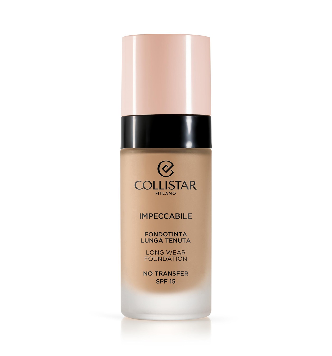 Collistar Impeccabile Fondotinta Lunga Tenuta No Transfer SPF 15 30ml - 4G Sabbia Dorata, Liquido, Idratante, Pelle Universale
