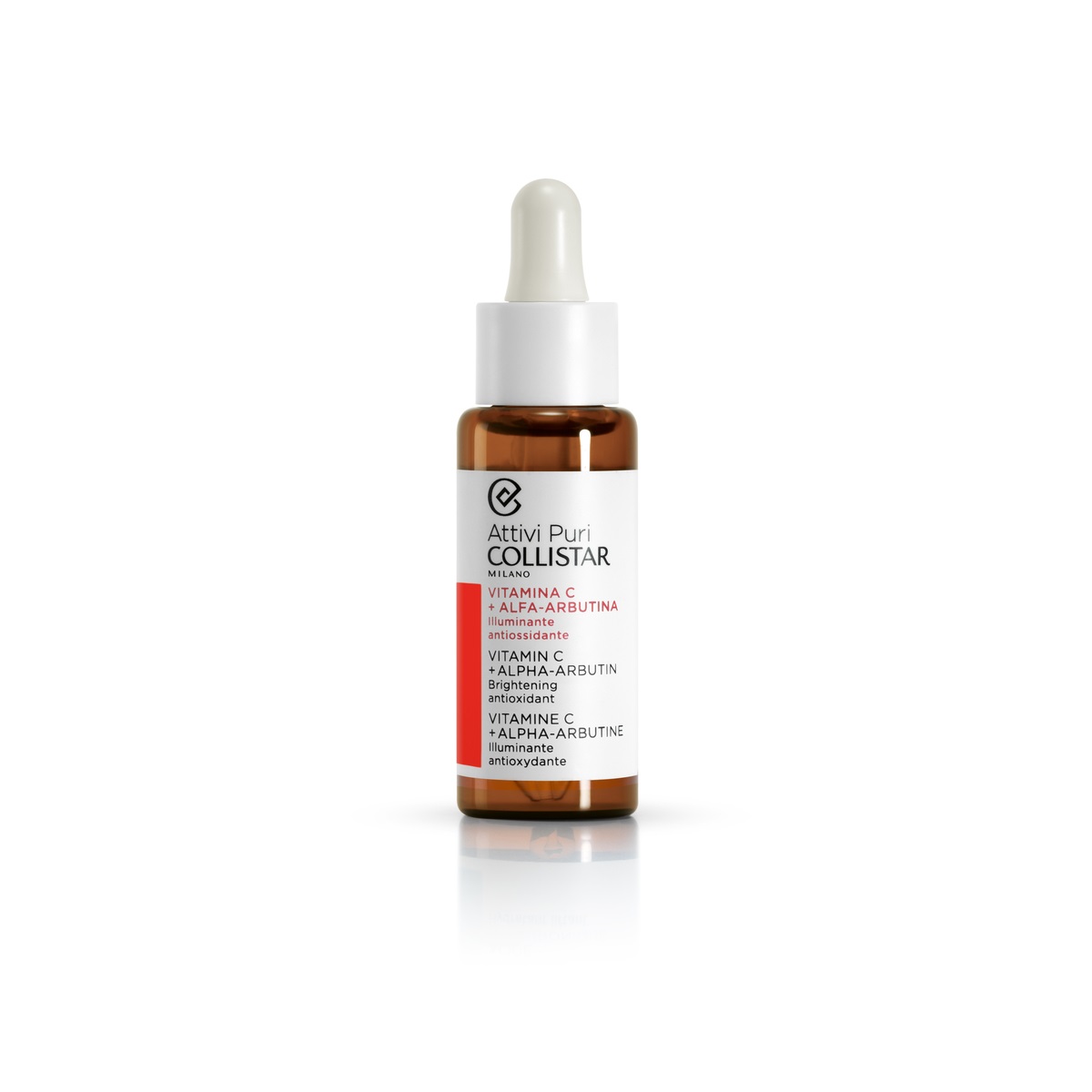 Collistar Attivi Puri Vitamina C Alfa-Arbutina 30ml - Siero Viso Illuminante e Antiossidante