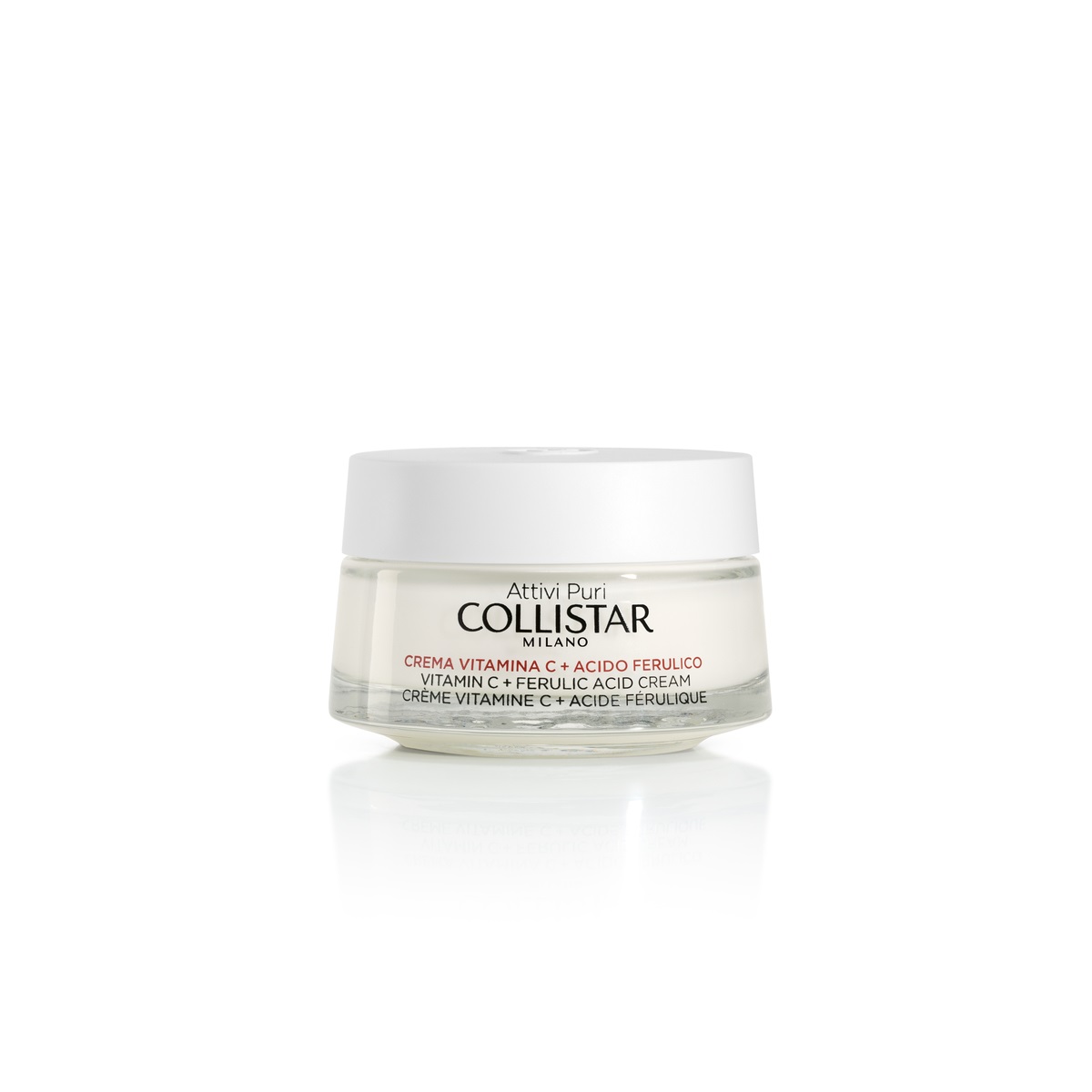 Collistar Attivi Puri Crema Vitamina C Acido Ferulico 50 ml - Illuminante Antiossidante Idratante per Tutti i Tipi di Pelle