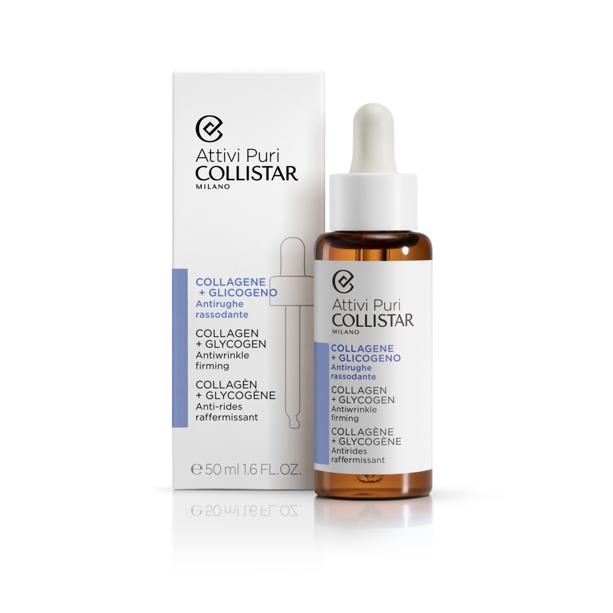 Collistar Attivi Puri Collagene Glicogeno - Siero Viso Antirughe Rassodante 50 ml