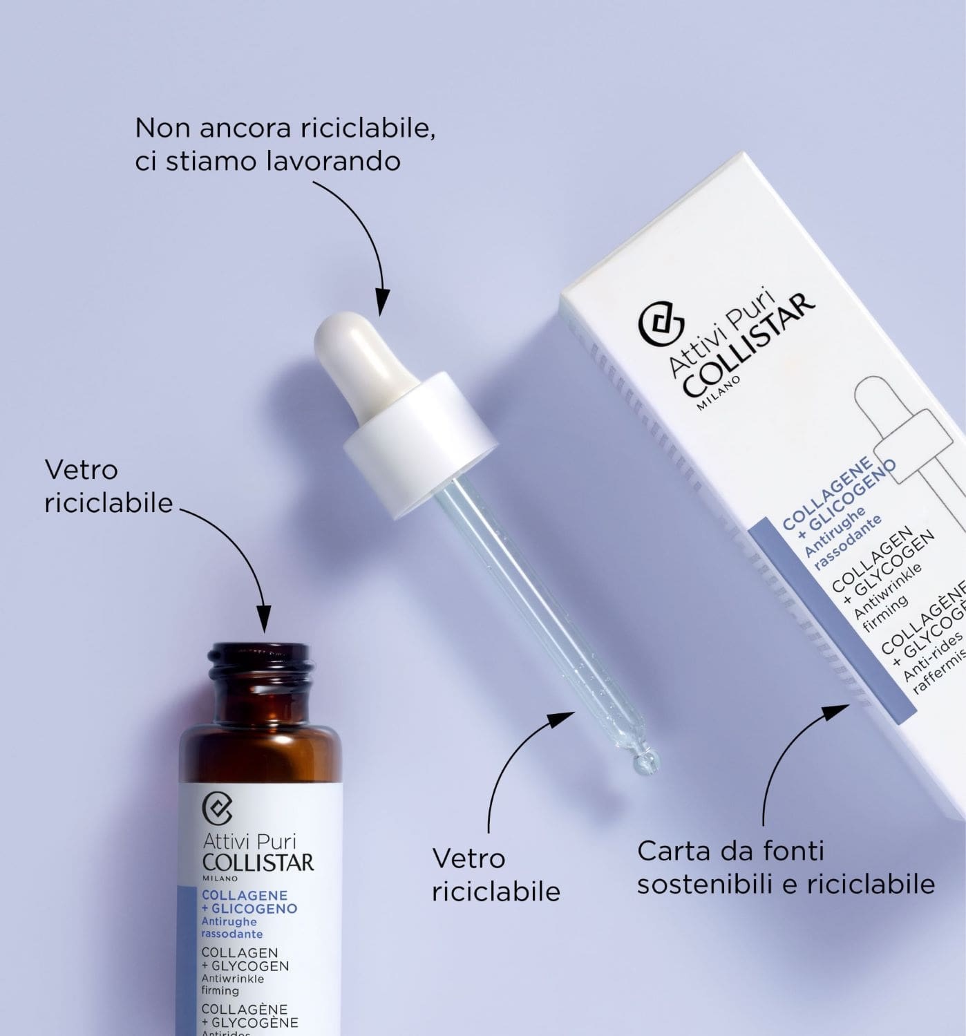 Collistar Attivi Puri Collagene Glicogeno - Siero Viso Antirughe Rassodante 50 ml