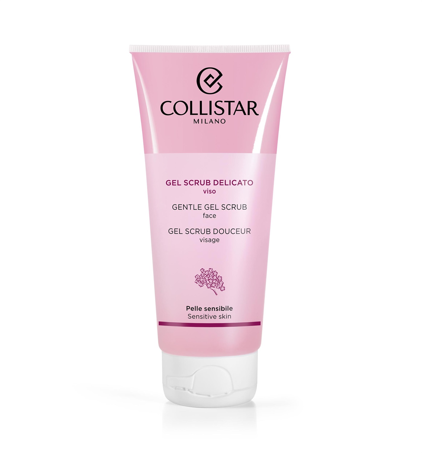 Collistar Gel Scrub Delicato Viso 100ml - Esfoliante per Pelle Sensibile con Microgranuli di Zucchero