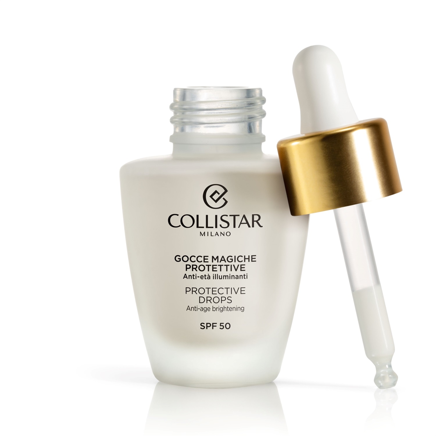 Collistar Gocce Magiche Protettive SPF 50 - 30 ml, Anti-età Illuminanti per Viso, Collo e Mani