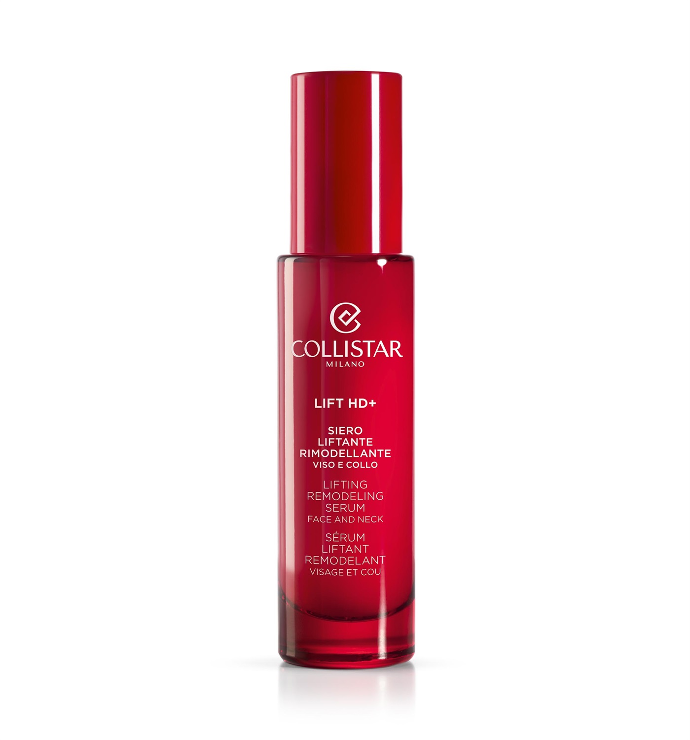 Collistar Lift HD Siero Liftante Rimodellante Viso e Collo 30 ml - Azione Liftante e Rassodante con Acqua di Rosa Tea Italiana