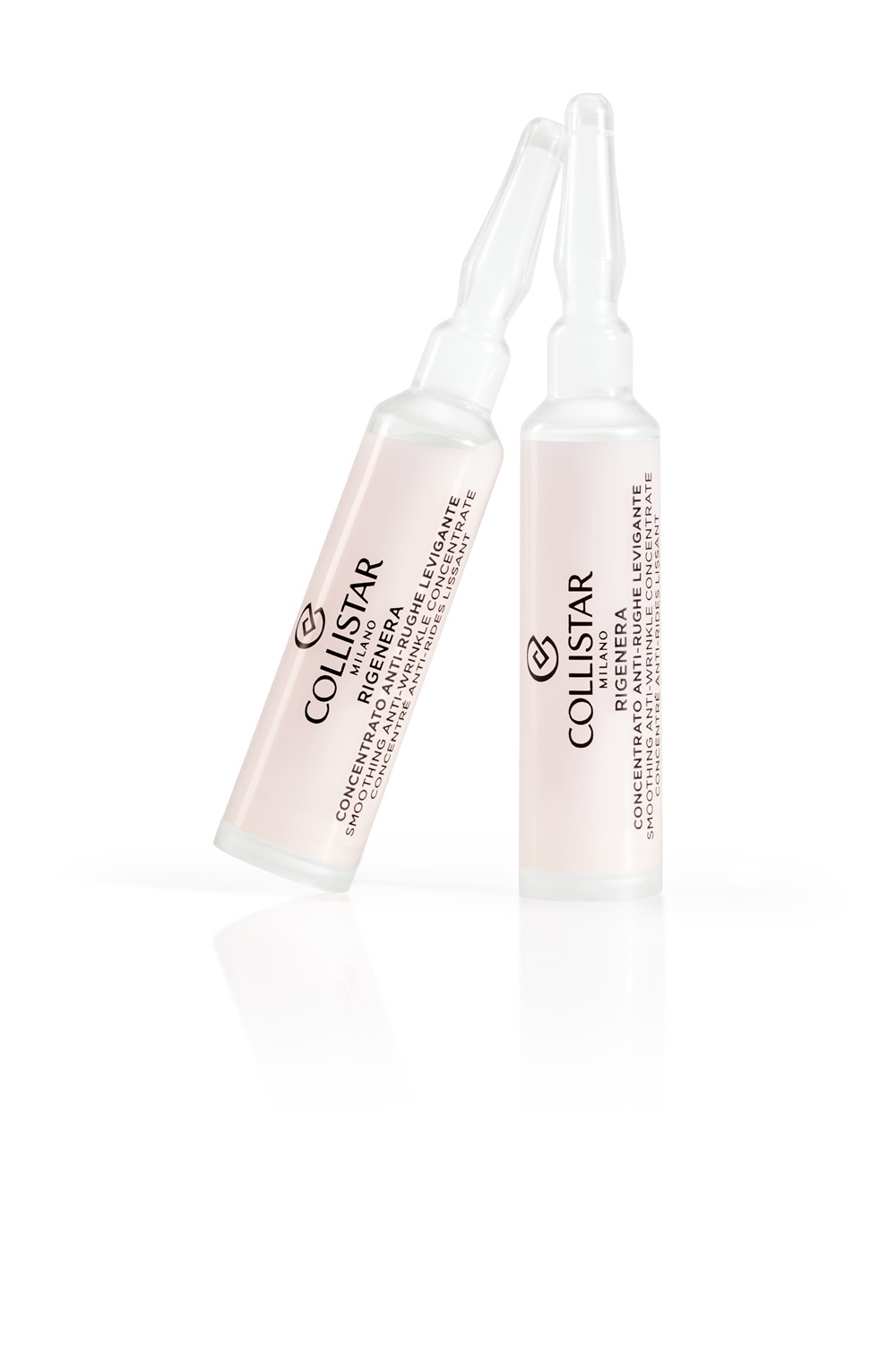 Collistar Rigenera Concentrato Anti-Rughe Levigante - Trattamento Urto 2x10 ml con Acido Ialuronico e Peptidi Biomimetici