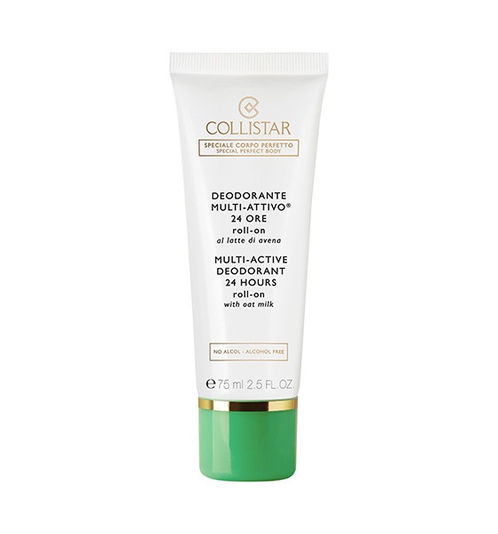 Collistar Deodorante Multi-Attivo 24 Ore Roll-On al Latte di Avena 75ml - Efficacia Deodorante Lunga Durata, Idratante e Protettiva