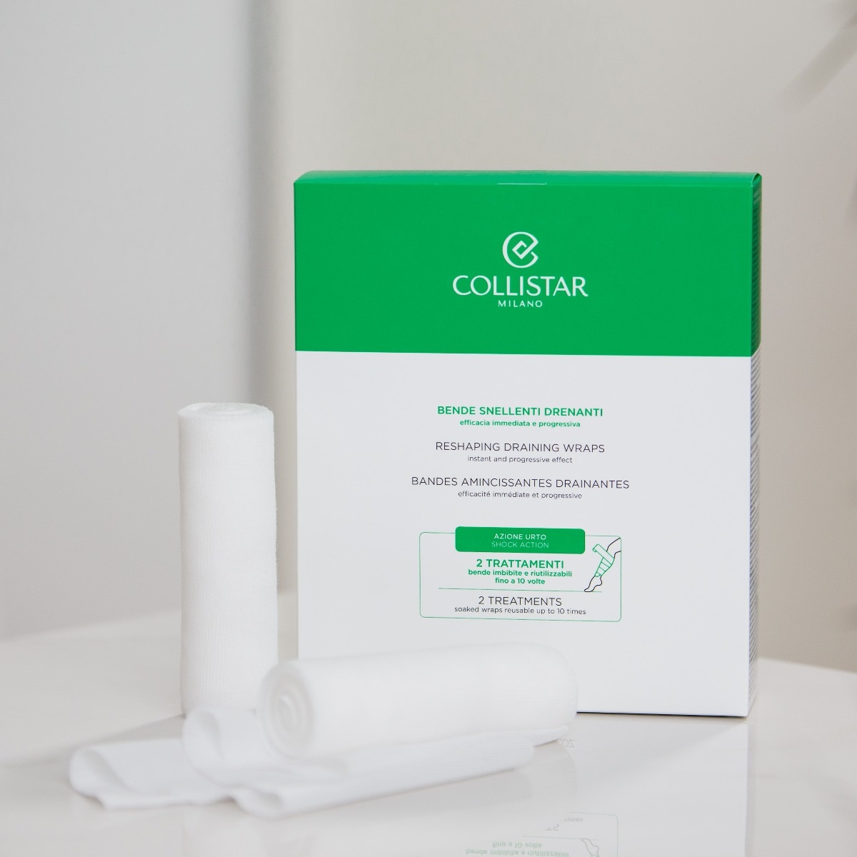 Collistar Bende Snellenti Drenanti 2x100 ml - Trattamento Professionale Anticellulite con Efficacia Immediata e Progressiva