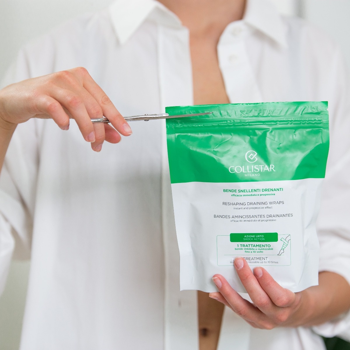 Collistar Bende Snellenti Drenanti 2x100 ml - Trattamento Professionale Anticellulite con Efficacia Immediata e Progressiva