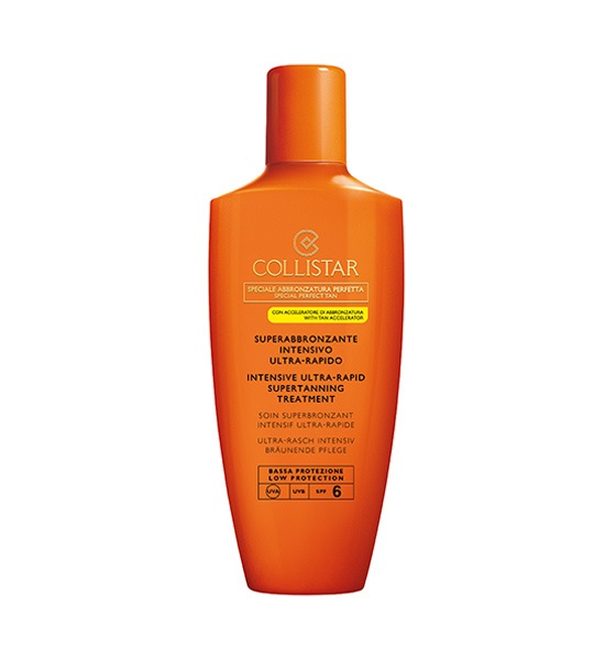 Collistar Superabbronzante Intensivo Ultra-Rapido SPF 6 - 200 ml, Attivatore di Abbronzatura, Protezione Bassa, Adatto a Viso e Corpo