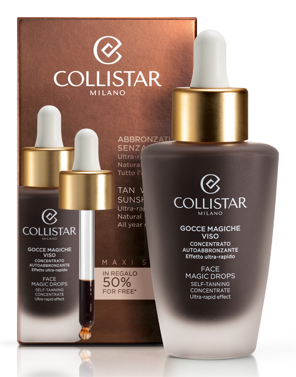 Collistar Gocce Magiche Viso - Concentrato Autoabbronzante Ultra-Rapido 50 ml