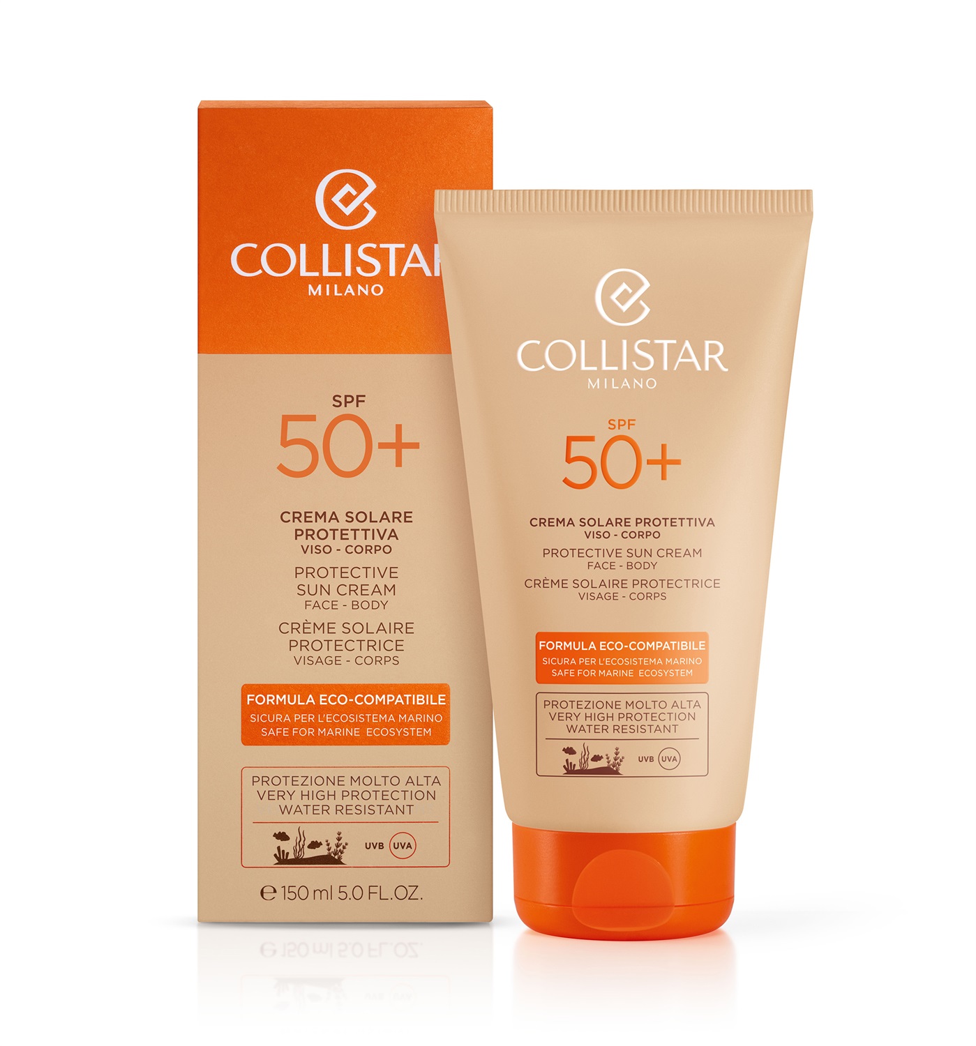 Collistar Crema Solare Eco-Compatibile SPF 50 per Viso e Corpo - 150 ml