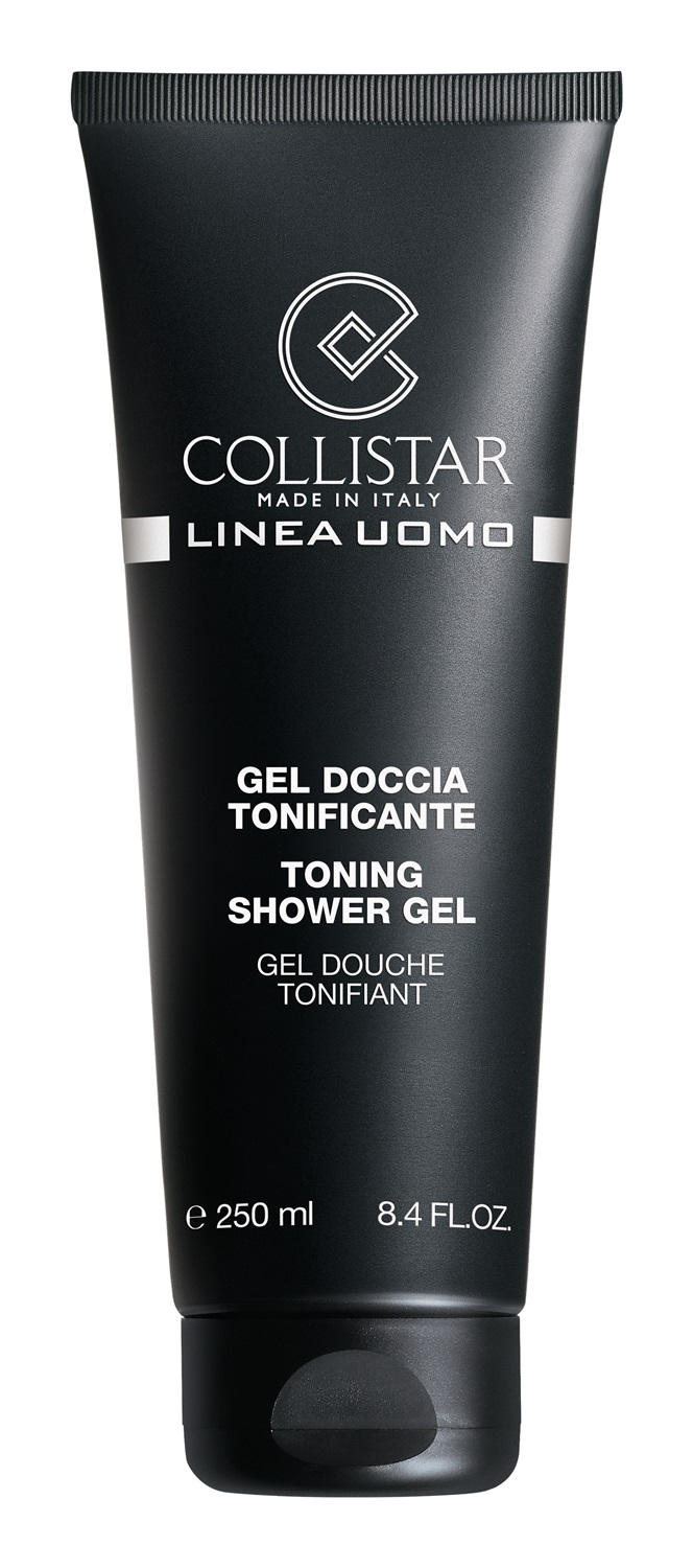 Collistar Uomo Gel Doccia Tonificante 250 ml - Detergente Purificante, Idratante e Rinvigorente per Tutti i Tipi di Pelle
