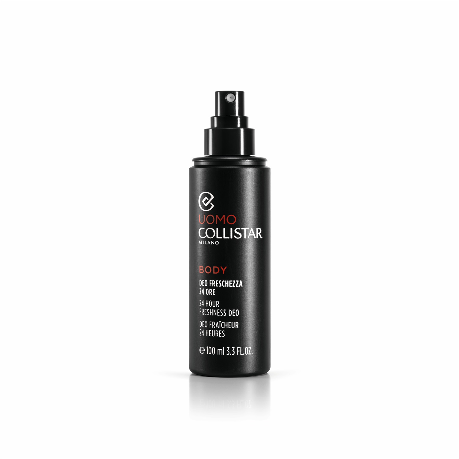 Collistar Uomo Deo Spray No Gas Freschezza 24 Ore 100 ml - Efficace Azione Deodorante con Vitamine ed Estratti Vegetali