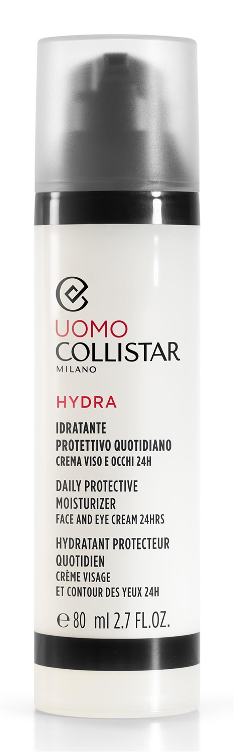 Collistar Crema Idratante Protettiva Quotidiana Uomo 80 ml - Viso e Occhi, Ultra-Comfort per Pelli Secche e Sensibili