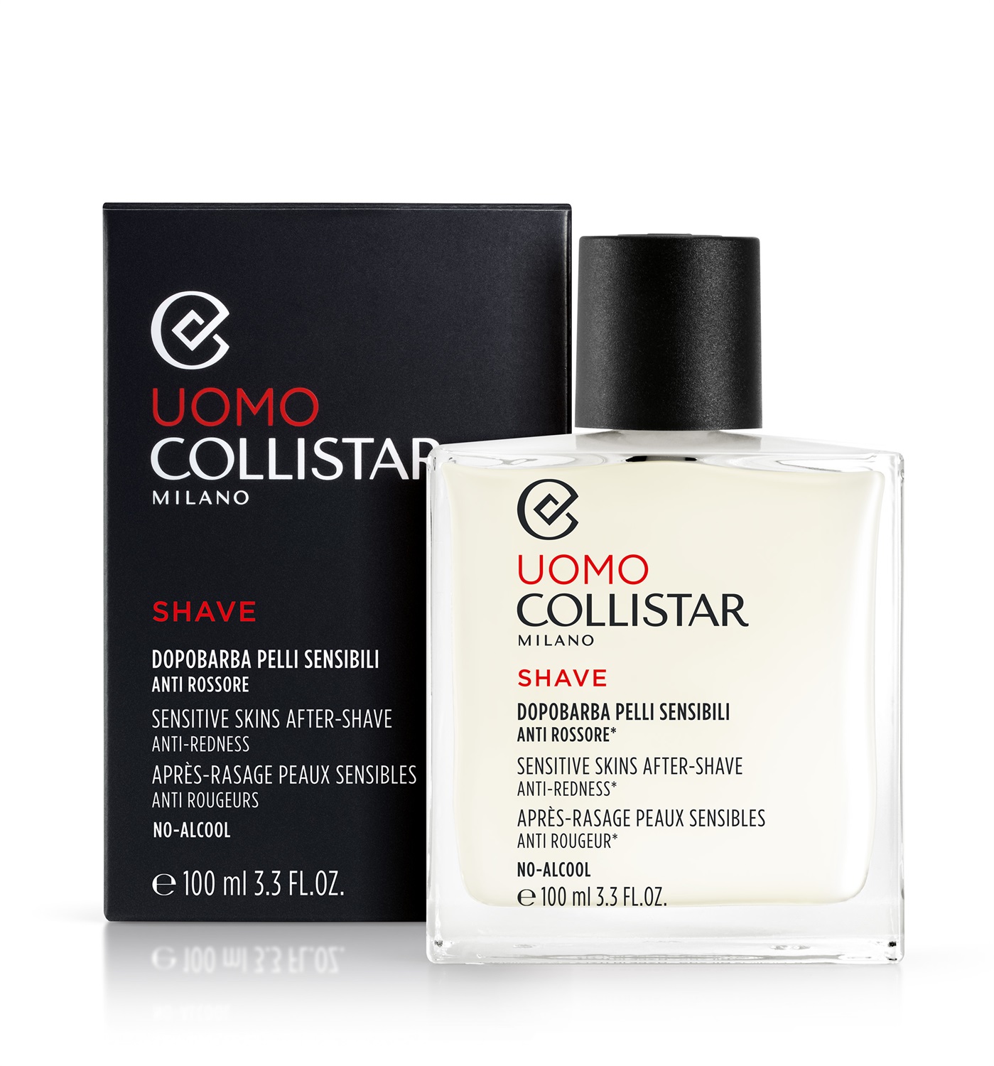 Collistar Dopobarba Uomo Pelli Sensibili Anti Rossore Senza Alcol 100ml - Idratante e Lenitivo