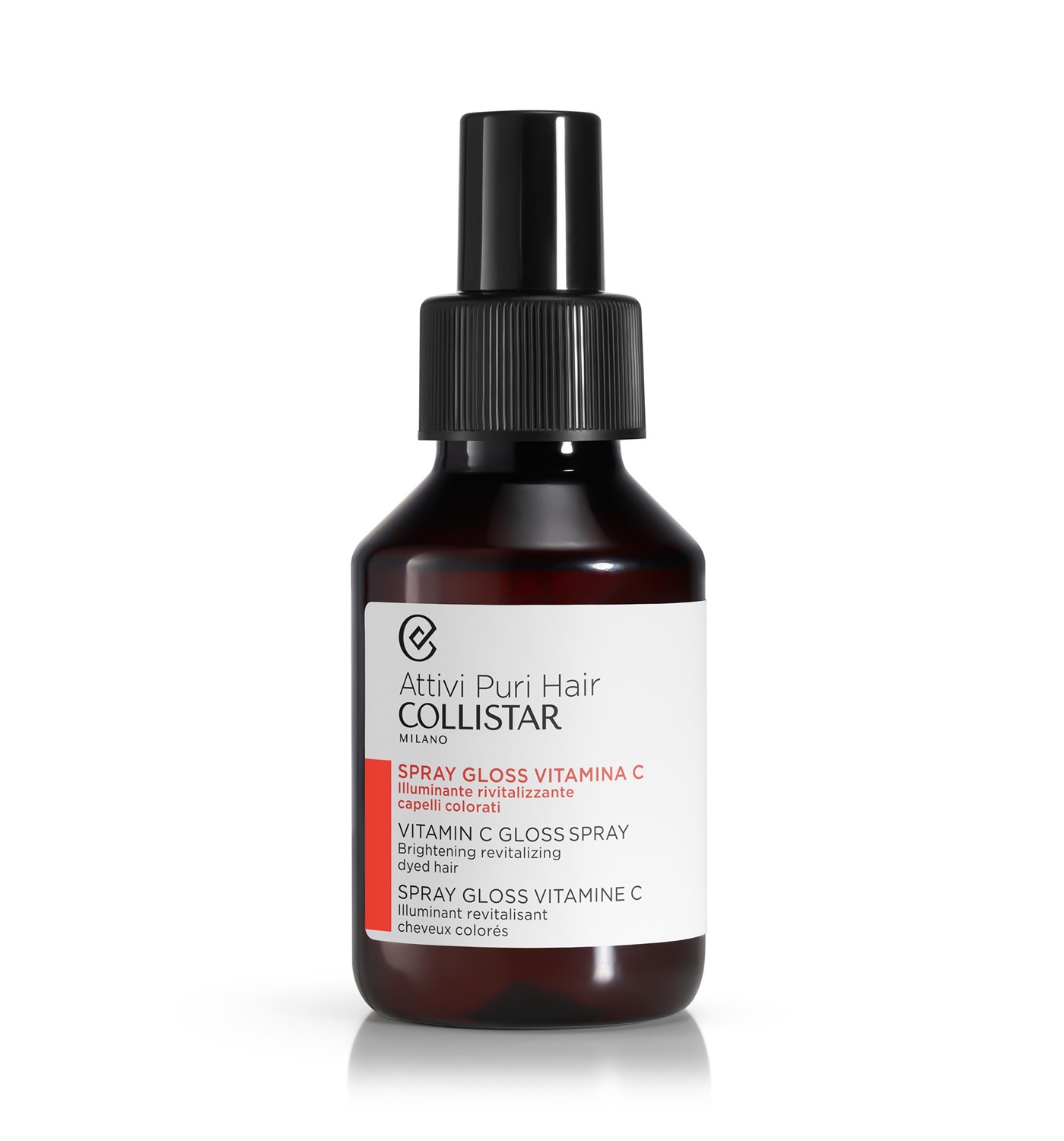 Collistar Spray Gloss Vitamina C Illuminante Rivitalizzante 100 ml per Capelli Colorati o Spenti