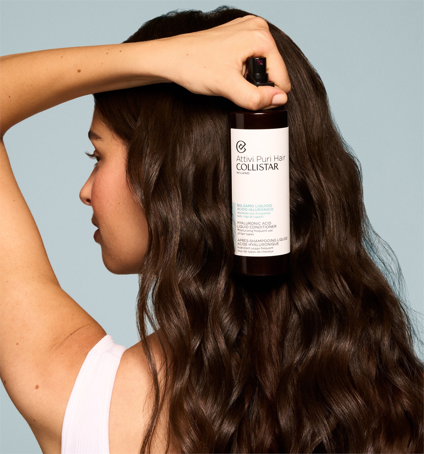 Collistar Attivi Puri Hair Balsamo Liquido Acido Ialuronico Idratante 200ml - Uso Frequente per Tutti i Tipi di Capelli