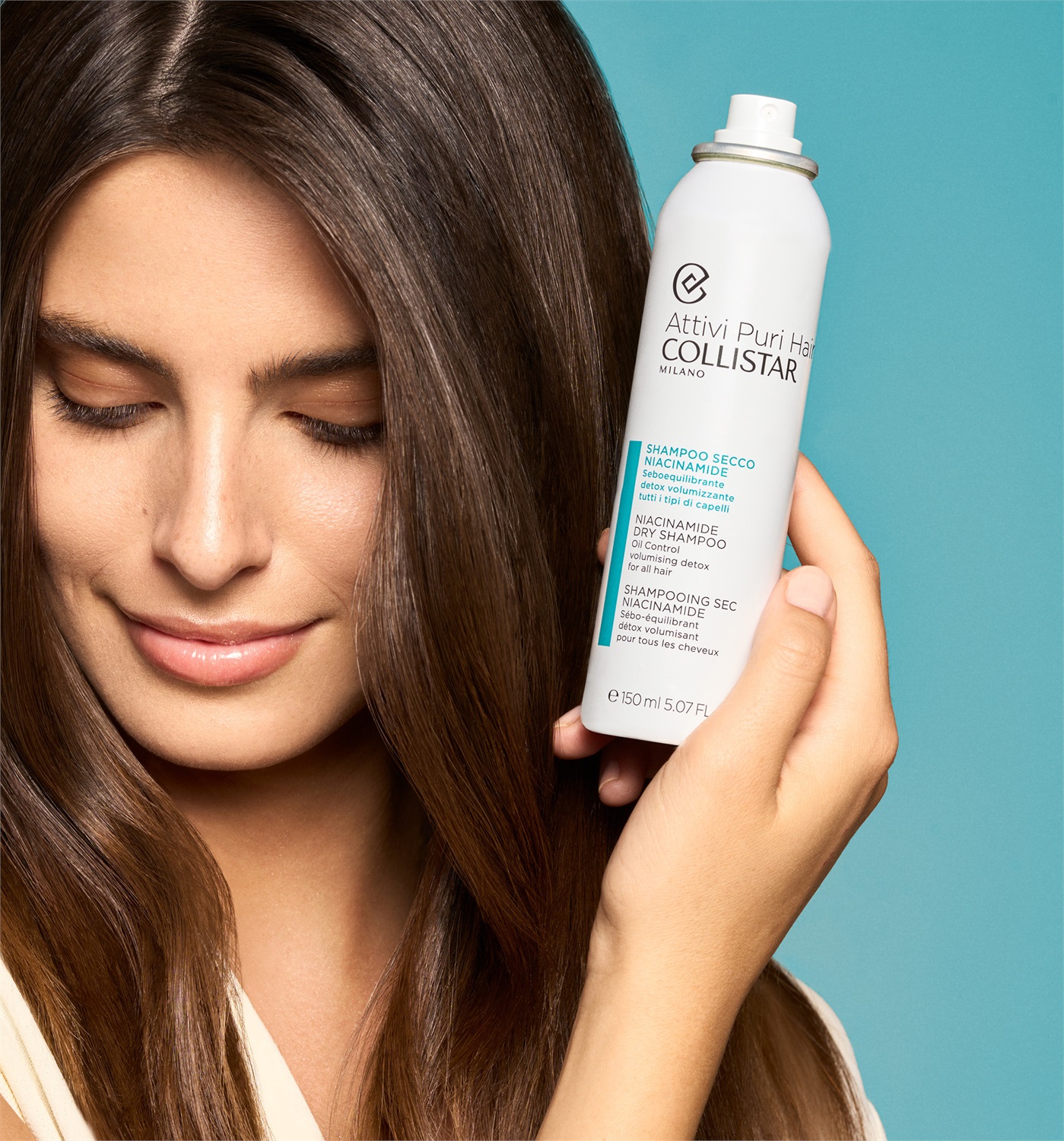Collistar Shampoo Secco Niacinamide 150ml - Seboequilibrante, Detox e Volumizzante per Tutti i Tipi di Capelli