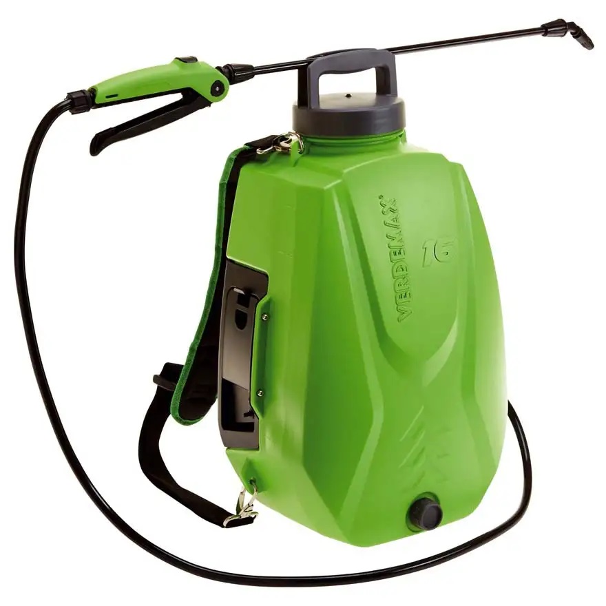 Verdemax Pompa Irroratrice a Zaino a Batteria Futura 16L - Ergonomica, 12V, 5.5 Bar, Batteria e Caricabatteria Inclusi