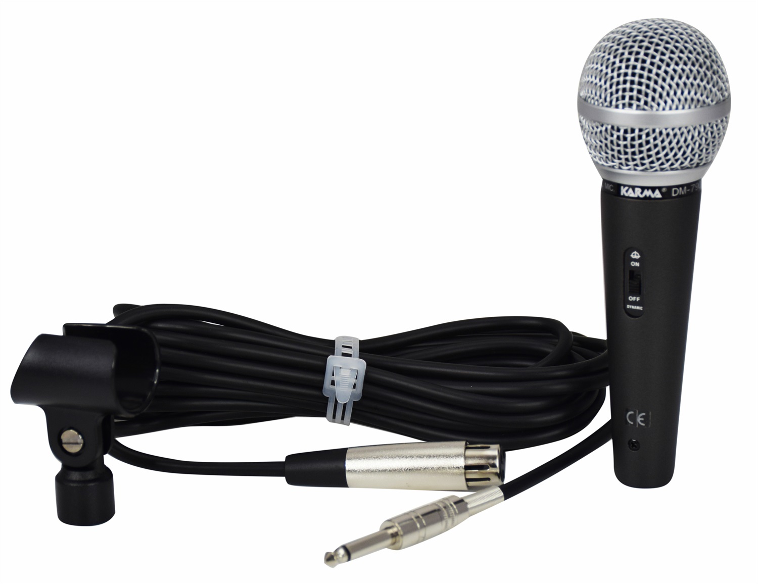KARMA DM790 Microfono Dinamico Professionale Nero - Ideale per Performance Live con Alta Robustezza e Chiarezza Vocale