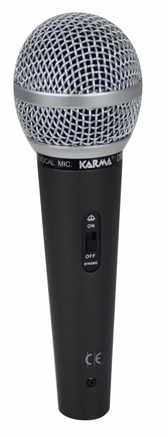 KARMA DM790 Microfono Dinamico Professionale Nero - Ideale per Performance Live con Alta Robustezza e Chiarezza Vocale