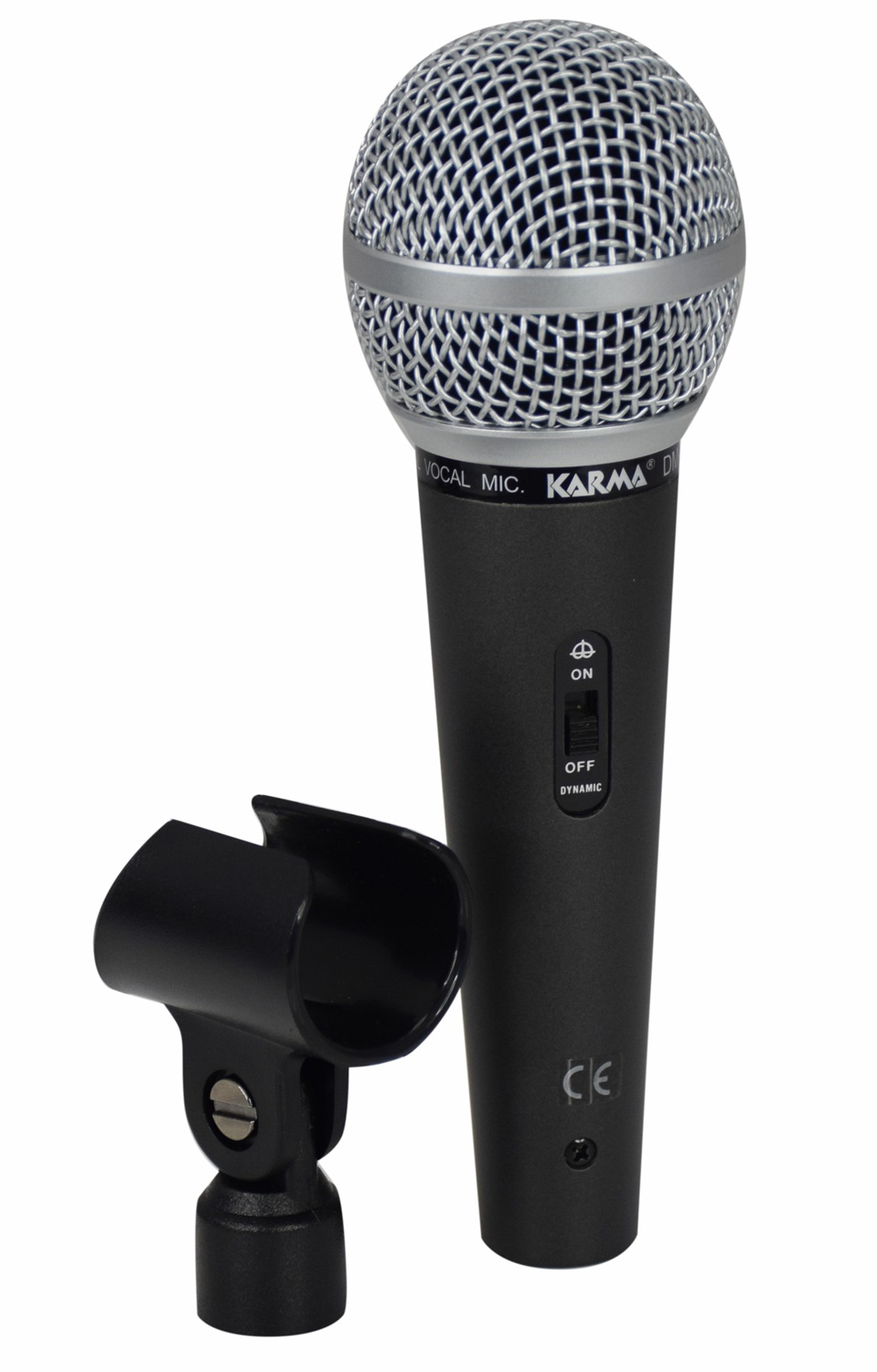 KARMA DM790 Microfono Dinamico Professionale Nero - Ideale per Performance Live con Alta Robustezza e Chiarezza Vocale
