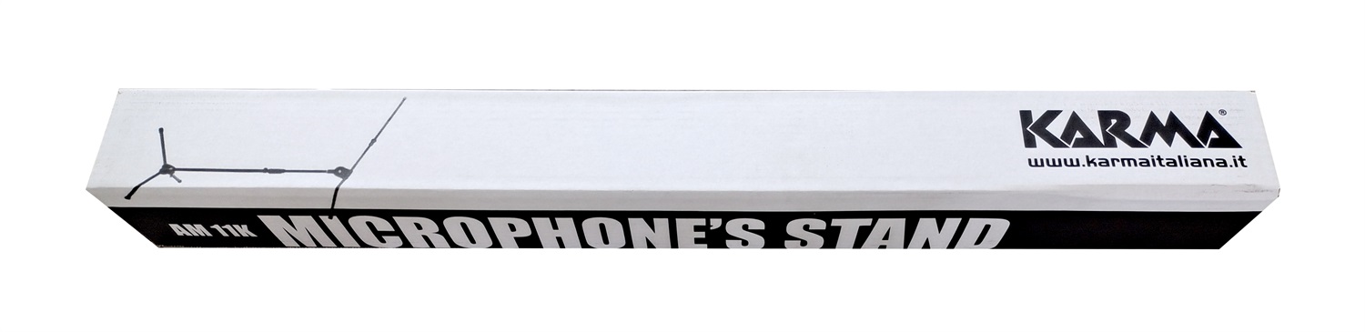Karma Asta Microfonica AM 11K - Orientabile e Regolabile in Altezza da 1 mt a 1,76 mt in Metallo