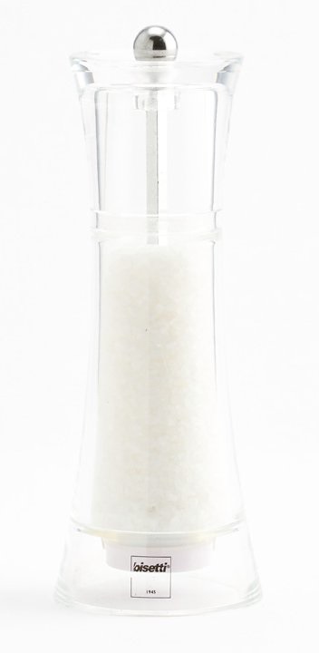 Bisetti 8720S Macina Sale Verona in Acrilico Trasparente, 17.5 cm, Regolabile