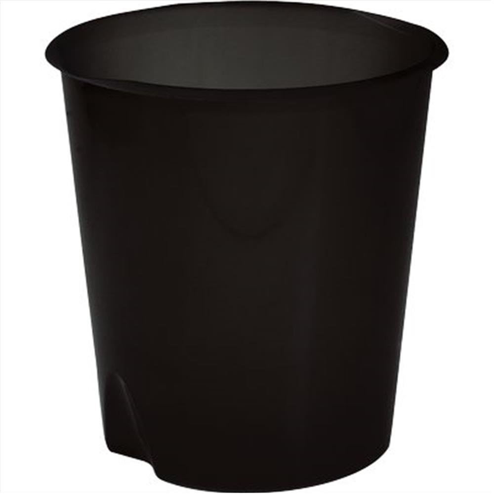 Fellowes Cestino Gettacarte E020 Modula - Cilindrico in Polipropilene Nero - Altezza 32,5 cm, Diametro 31 cm, Capacità 16,5 L
