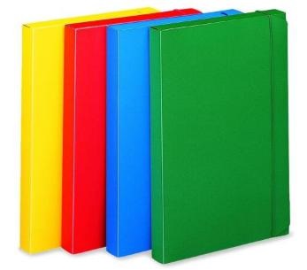 Fellowes Cartella Portaprogetti Rosso 24x35 cm in Polipropilene con Chiusura Elastico e Dorso 3 cm