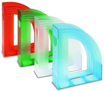 FELLOWES Portariviste E803 - Plastica Antiurto Trasparente Verde - 24,5x30 cm - Dorso 7,5 cm