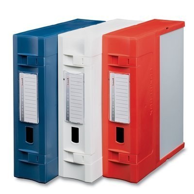 Fellowes Scatola Archivio Combi Box E600 - Bianco, 29,8x36,2 cm, Dorso 9 cm, Materiale Trilex, Componibile e Archiviabile