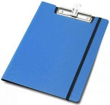 Fellowes 40355 Portablocco A4 Blu con Molla e Elastico, 330 x 230 mm, Ecologico